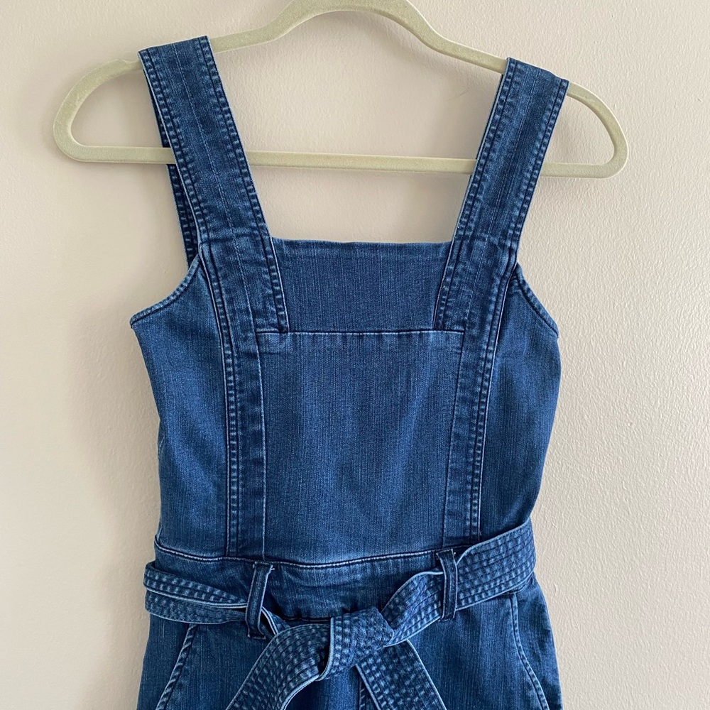 Rachel by Rachel Roy Sleeveless Denim Jumpsuit Size 0 - Picture 3 of 8
